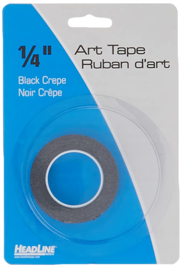 Headline Sign 73041 Graphic Art Tape, Black, 1/4-Inch Wide, 324 Inches Long - Image 2